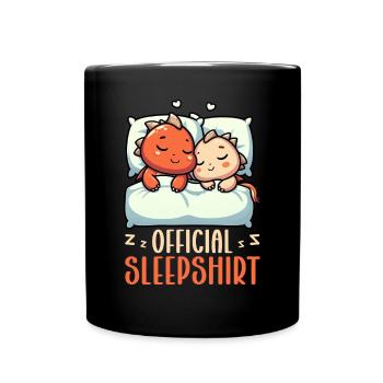 Dormeur officiel Dragon Sweet Lazy - Mug uni - noir - Devant