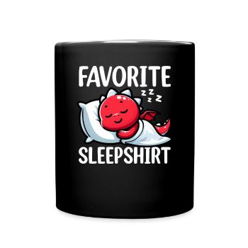 Dormeur officiel Dragon Sweet Lazy - Mug uni - noir - Devant