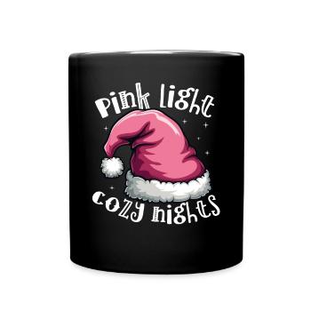 Joyeux Noël en rose Fête de Noël - Mug uni - noir - Devant