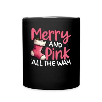 Rêver d’un Noël festif - Mug uni - noir - Devant