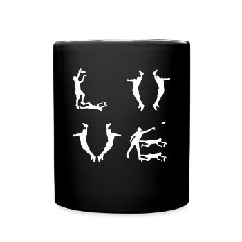Disc Golfer Disc Golfing - Love Disc Golf - Full Colour Mug - black - Front