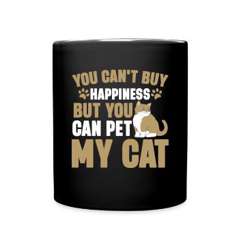 Cat Grandpa Gifts - Tasse einfarbig - Schwarz - Vorne