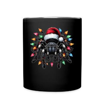 Tarantula Spider Christmas Hat Xmas - Full Colour Mug - black - Front
