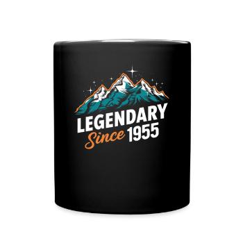 Légendaire depuis 1955 Randonneur Anniversaire Randonnée en montagne - Mug uni - noir - Devant
