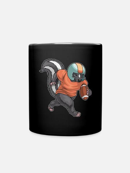 Stinktier American Football Sport - Tasse einfarbig - Schwarz