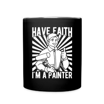 Peintre en bâtiment Dessins hilarants Cadeaux uniques - Mug uni - noir - Devant