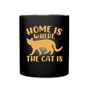 Cat Mom Gifts - Tasse einfarbig - Schwarz - Vorne