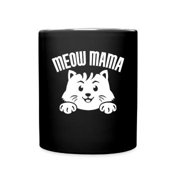 Cat Mom Gifts - Tasse einfarbig - Schwarz - Vorne