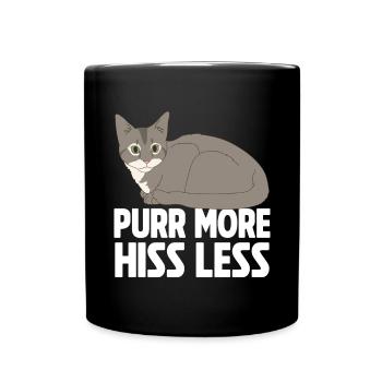 Cat Mom Gifts - Tasse einfarbig - Schwarz - Vorne