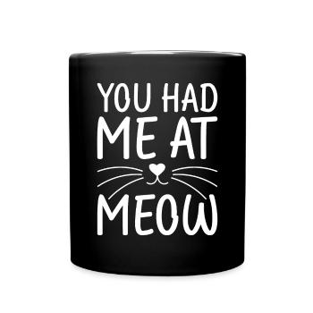 Cat Mom Gifts - Tasse einfarbig - Schwarz - Vorne