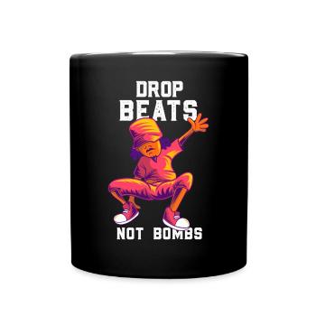 Breakdance breaker hip hop bboy - Full Colour Mug - black - Front