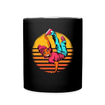 Breakdance Breakdancer Breakdancing - Tasse einfarbig - Schwarz - Vorne