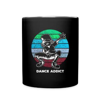 Breakdance - Tasse einfarbig - Schwarz - Vorne