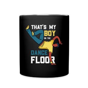 BreakDancer - Tasse einfarbig - Schwarz - Vorne
