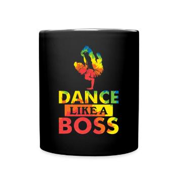 Breakdance - Tasse einfarbig - Schwarz - Vorne
