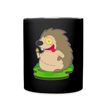Hedgehog Halloween Zombie - Full Colour Mug - black - Front