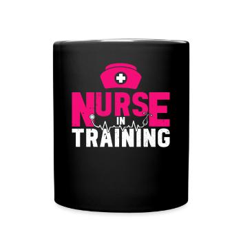 Infirmière en formation - Infirmière hospitalière Étudiante en soins infirmiers - Mug uni - noir - Devant