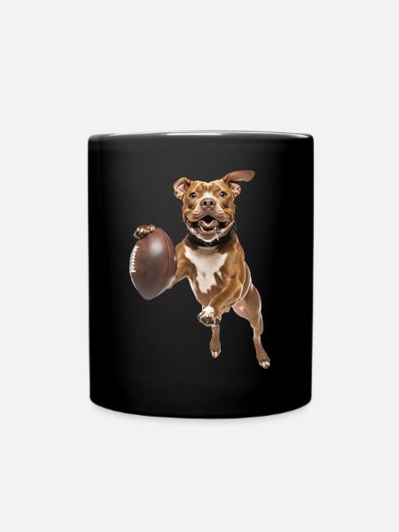 American Pitbull Terrier - Full Colour Mug - black