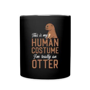 Otter This Is My Human Costume I'm - Full Colour Mug - black - Front
