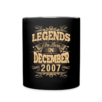 Légende de l’anniversaire de décembre 2007 - Mug uni - noir - Devant