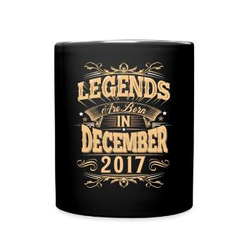 December 2017 Birthday Legend - Full Colour Mug - black - Front