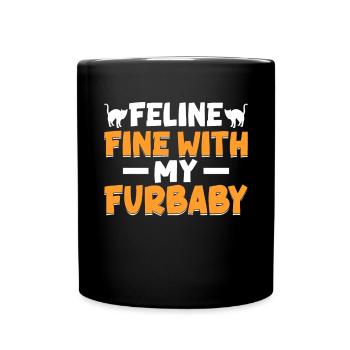 Cat Mom Gifts - Tasse einfarbig - Schwarz - Vorne