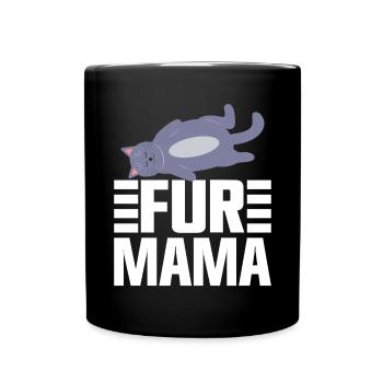 Cat Mom Gifts - Tasse einfarbig - Schwarz - Vorne