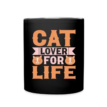 Cat Mom Gifts - Tasse einfarbig - Schwarz - Vorne