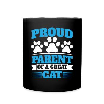 Cat Mom Gifts - Tasse einfarbig - Schwarz - Vorne