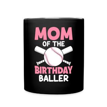 Baseball Anniversaire Joueur de Baseball Mère du Geb - Mug uni - noir - Devant