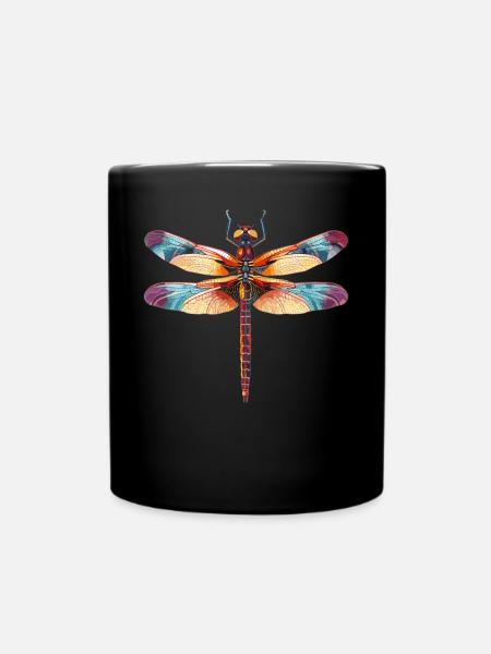 Libellen Libelle - Tasse einfarbig - Schwarz