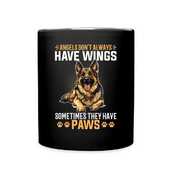 German Shepherd Lover Dog Owner - Full Colour Mug - black - Front