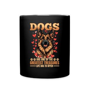 German Shepherd Lover Dog Owner - Full Colour Mug - black - Front