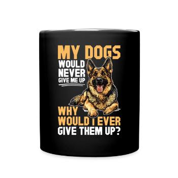 German Shepherd Lover Dog Owner - Full Colour Mug - black - Front