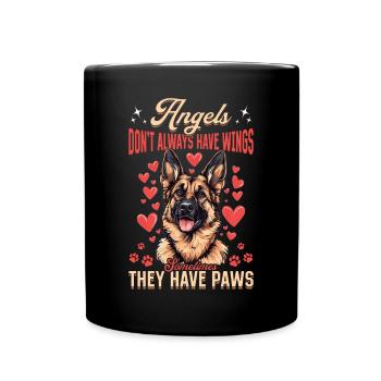 German Shepherd Lover Dog Owner - Full Colour Mug - black - Front