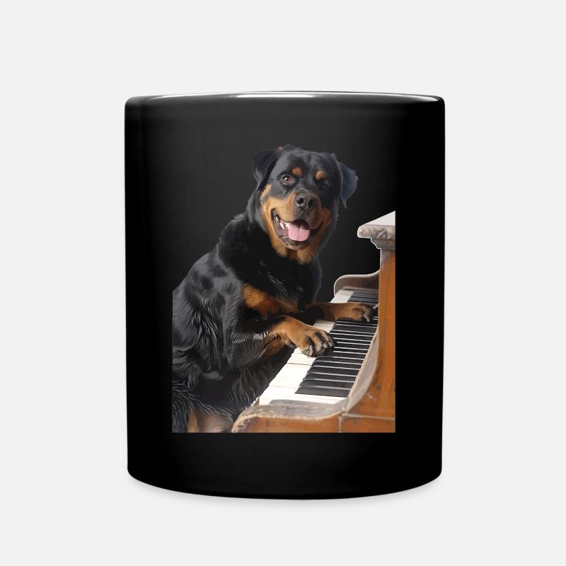 Rottweiler - Tasse einfarbig - Schwarz