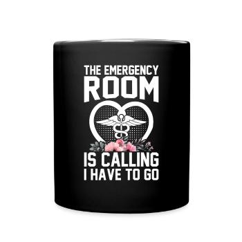 Nurse Life Nursing Hospital Nurse Emergency Nurse - Full Colour Mug - black - Front