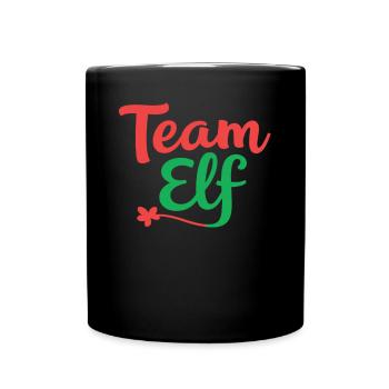 Équipe Elfe Onze Elfes Elfes Noël Onze Noël - Mug uni - noir - Devant