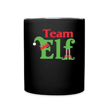 Équipe Elfe Onze Elfes Elfes Noël Onze Noël - Mug uni - noir - Devant