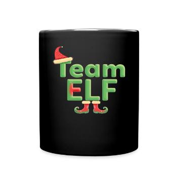 Équipe Elfe Onze Elfes Elfes Noël Onze Noël - Mug uni - noir - Devant