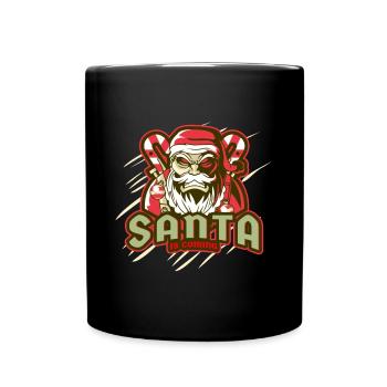 Noël maléfique du Père Noë - Mug uni - noir - Devant