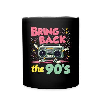 Ramenez la boombox rétro des années 90 - Mug uni - noir - Devant