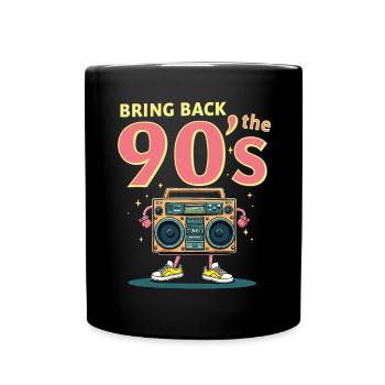Ramenez la boombox rétro des années 90 - Mug uni - noir - Devant