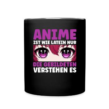 Anime Manga Otaku Japan Kawaii Waifu Anime Cosplay - Tasse einfarbig - Schwarz - Vorne