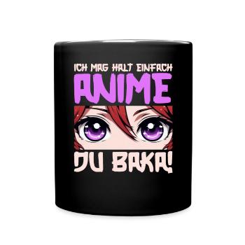Anime Manga Otaku Japan Kawaii Waifu Anime Cosplay - Tasse einfarbig - Schwarz - Vorne