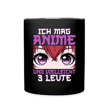 Anime Manga Otaku Japan Kawaii Waifu Anime Cosplay - Tasse einfarbig - Schwarz - Vorne