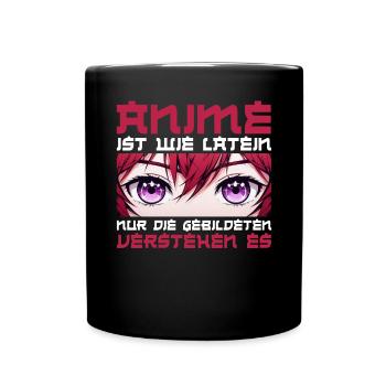 Anime Manga Otaku Japan Kawaii Waifu Anime Cosplay - Tasse einfarbig - Schwarz - Vorne