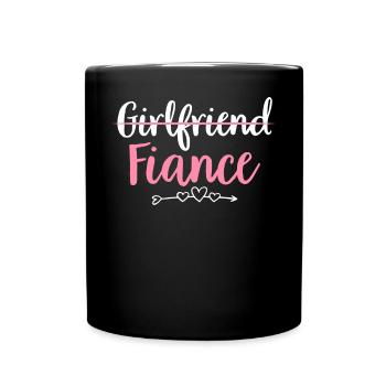 Bridal Shower Bride Girlfriend Fiancé - Full Colour Mug - black - Front