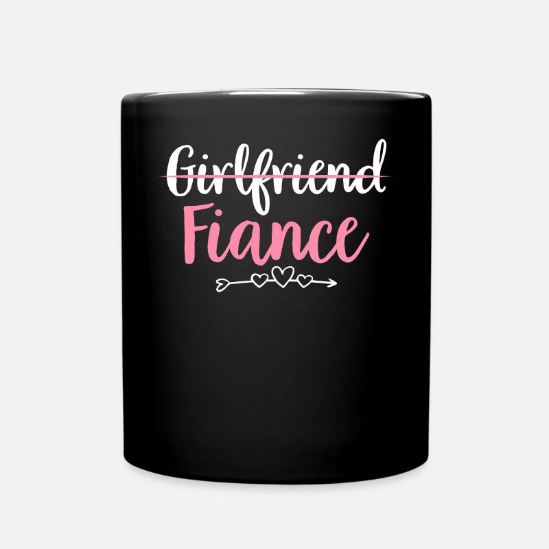 Brautparty Braut Freundin Verlobte - Tasse einfarbig - Schwarz