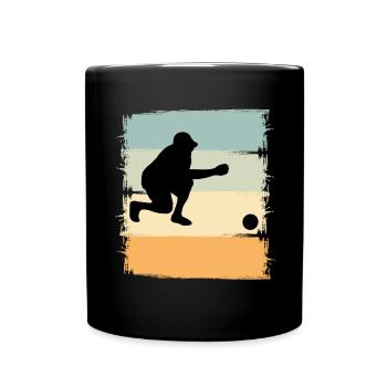Boule Boccia Boule player - Full Colour Mug - black - Front